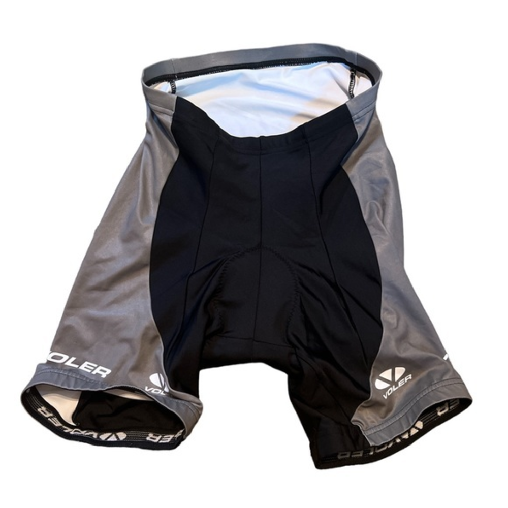 Voler Women’s Cycling Shorts Compression Padded Black & Grey Size XL‎